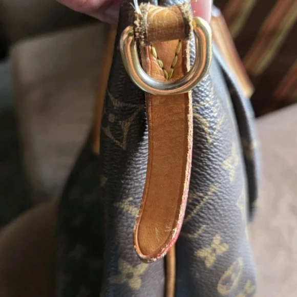 Authentic Louis Vuitton Dark Brown Monogram Turenne GM Tote Good Used Con - Picture 11 of 13